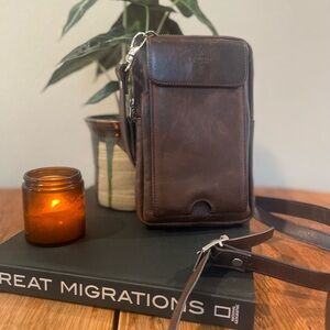 Venito Full-Grain Leather Crossbody Phone Sling Bag – Adjustable Strap